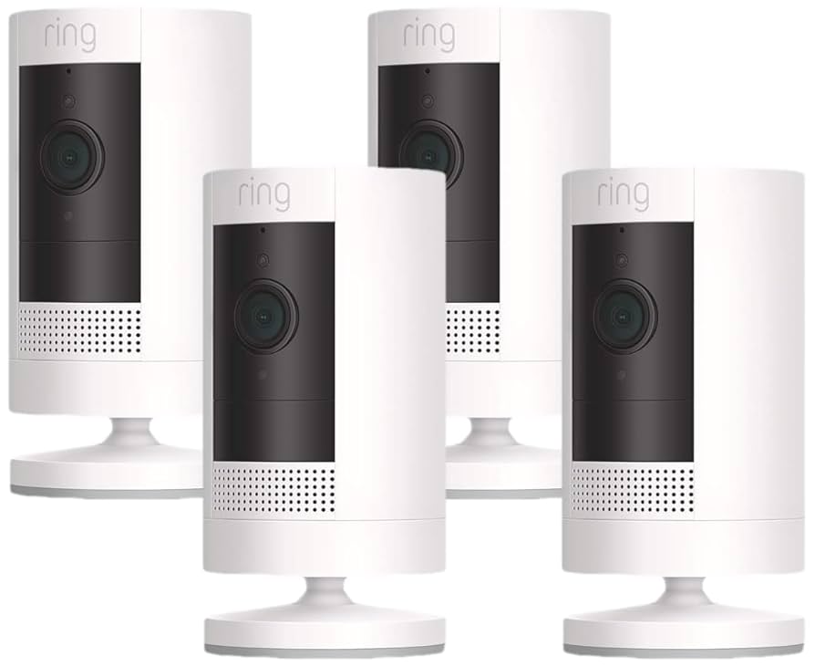 Amazon.co.jp: 【カメラ4つセット】Ring Stick Up Cam Battery